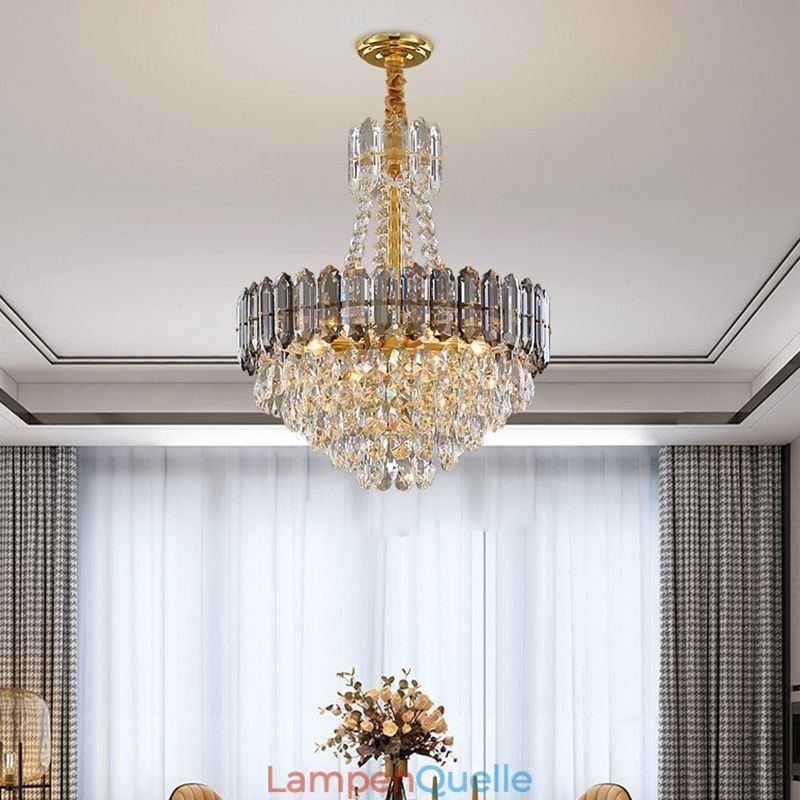 Kristall Pendelleuchte Konische Hängeleuchte Leuchte Licht