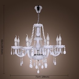 Rustikaler Kronleuchter aus galvanisiertem Kristall von Lodge Crystal