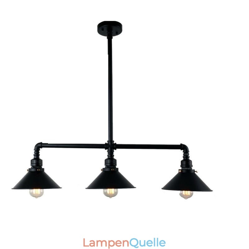 3-Licht Retro Industrielle Vintage Wasser Rohr Anhänger Licht Kronleuchter Land Rustikalen Stil
