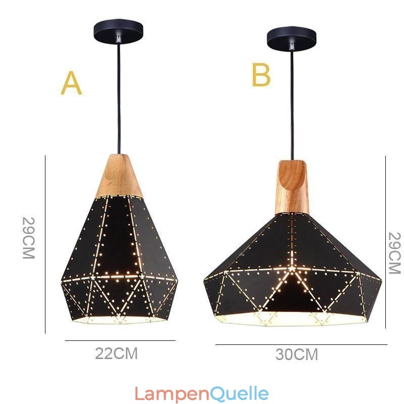 Industrielle Retro Vintage Hängeleuchte Hohl Lampenschirm