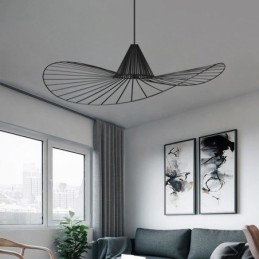 Eisen Pendelleuchte Einfache Strohhutlampe 1 Licht