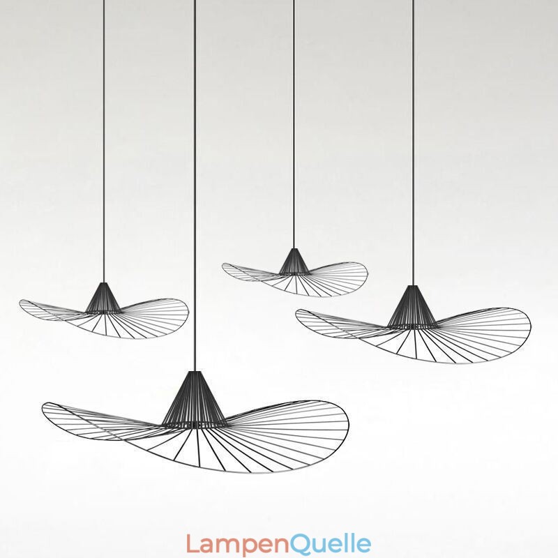 Eisen Pendelleuchte Einfache Strohhutlampe 1 Licht