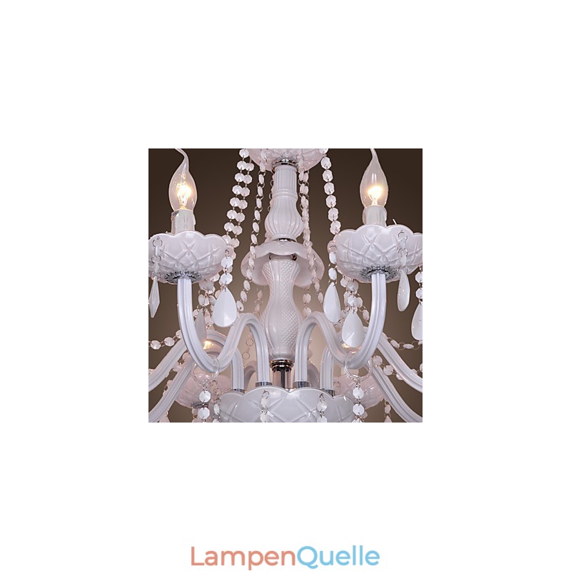 Rustikaler Kronleuchter aus galvanisiertem Kristall von Lodge Crystal