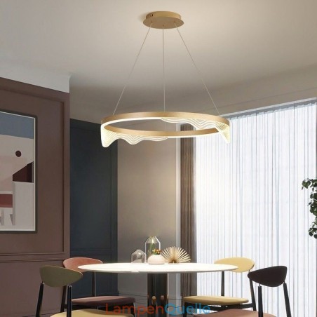 Nordic Aluminium Pendelleuchte Golden Wave Ripple Hängeleuchte Nordic Aluminium Pendelleuchte Golden Wave Ripple Hängeleuchte