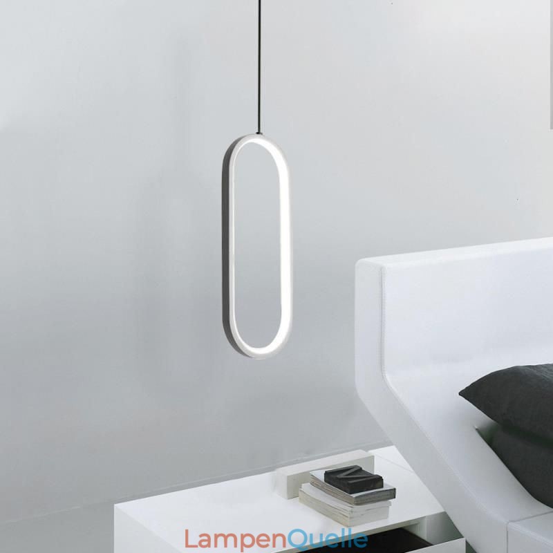Ovale Pendelleuchte, dekorative Leuchte aus Acryl