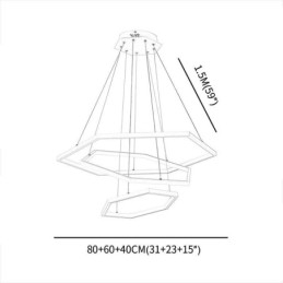 Moderne sechseckige Hängeleuchte Pendelleuchte