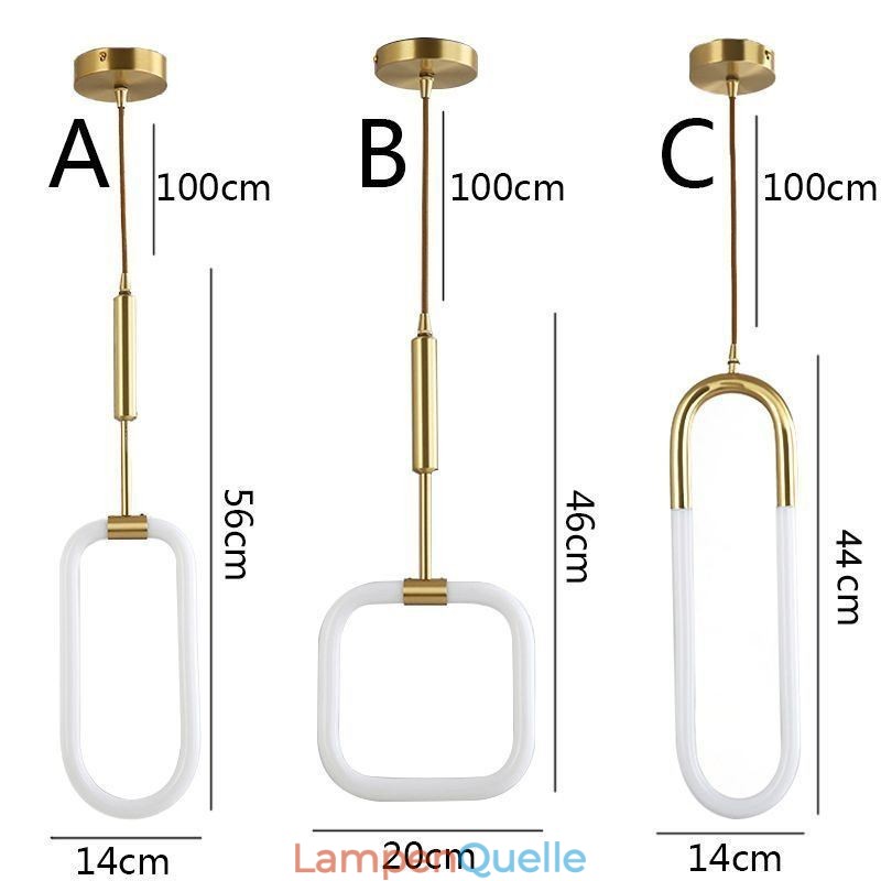 Moderne einfache Pendelleuchte Messing Deckenleuchte