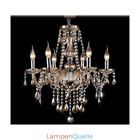 Moderner zeitgenössischer traditioneller klassischer Vintage-Kronleuchter aus galvanisiertem Kristallglas Moderner zeitgenössischer traditioneller klassischer Vintage-Kronleuchter aus galvanisiertem Kristallglas