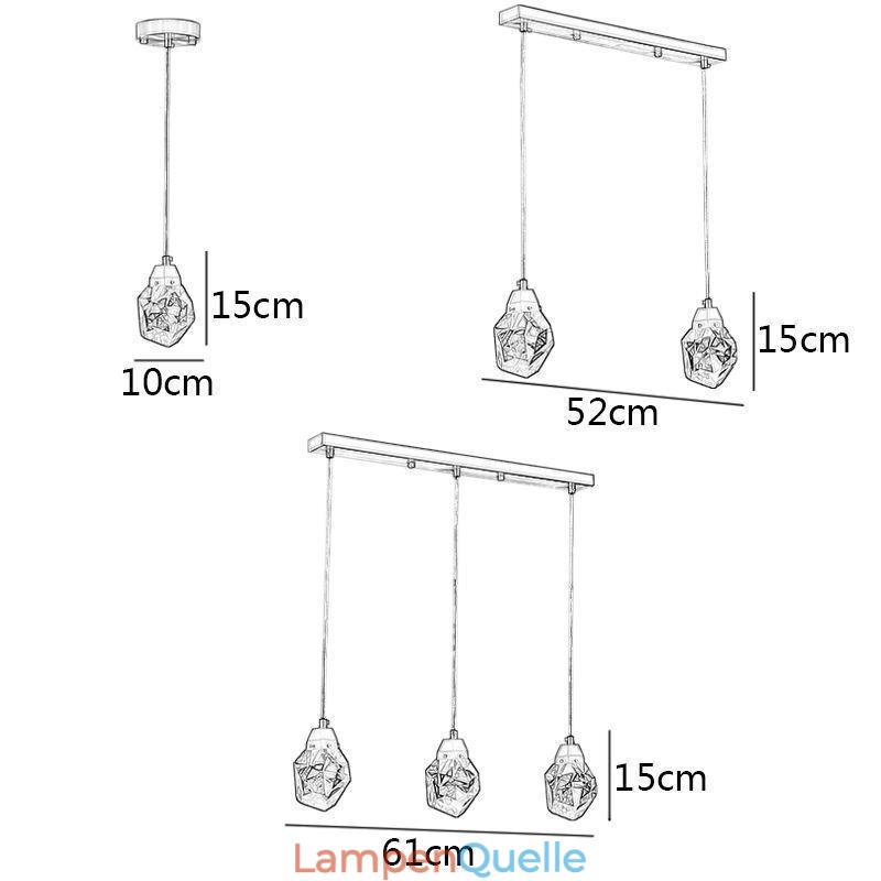 Mini Einfache Kristallkugelleuchte Hängeleuchte Deckenleuchte