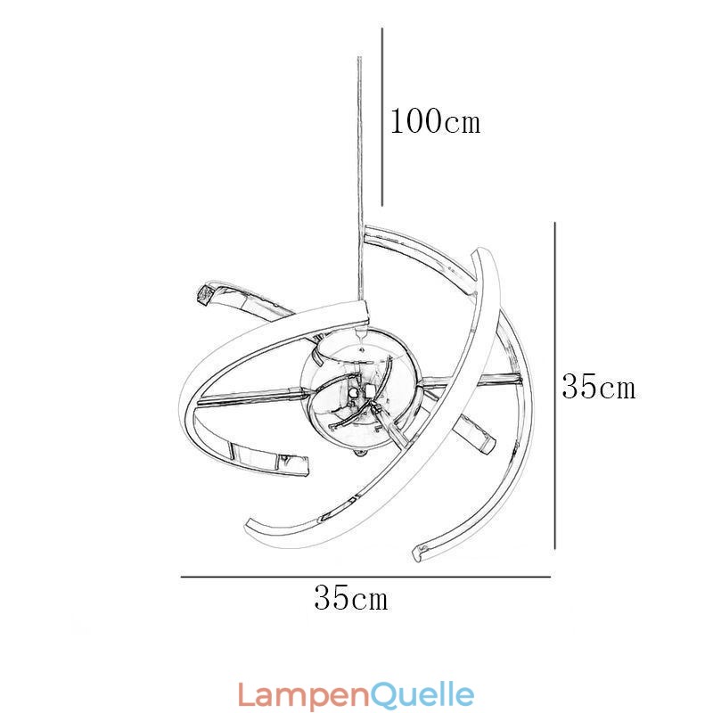 Schwenkbare Globus-Pendelleuchte, dekorative Deckenlampe