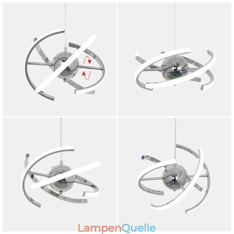 Schwenkbare Globus-Pendelleuchte, dekorative Deckenlampe