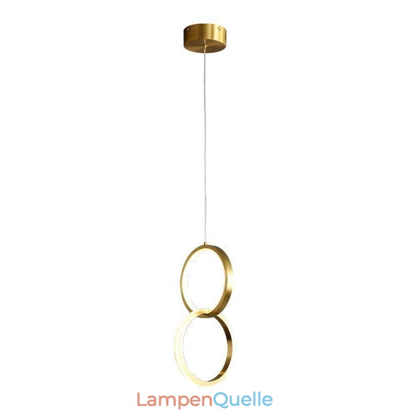 Pendelleuchte Messingringe Dekorative Leuchte
