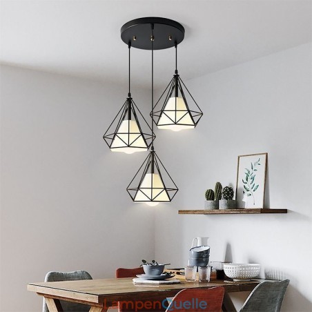 Diamantförmige Pendelleuchte Moderne minimalistische dekorative Leuchte Diamantförmige Pendelleuchte Moderne minimalistische dekorative Leuchte