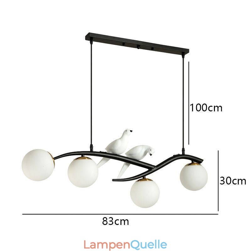 Moderne minimalistische Zweig Pendelleuchte 4 Lampe dekoratives Licht