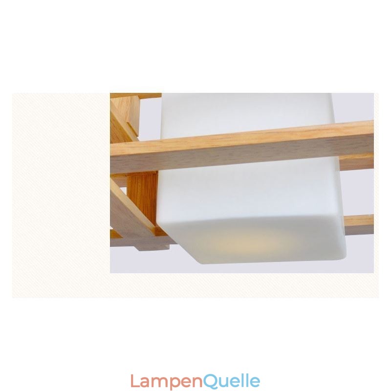 Kreative 3 Lichter Eiche Pendelleuchte Dekorative Holz Deckenleuchte Cafe