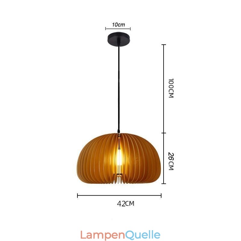 Retro Stil Pendelleuchte Linde Kürbis Pendelleuchte