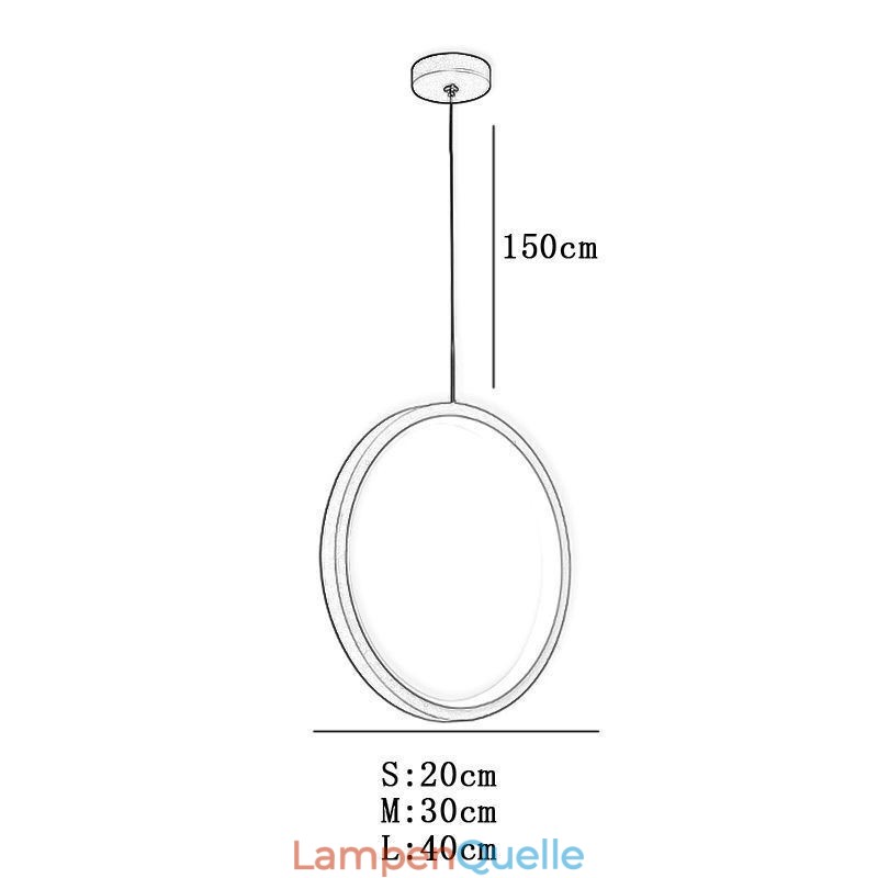 Minimalistische Ring Pendelleuchte Dekorative Deckenleuchte