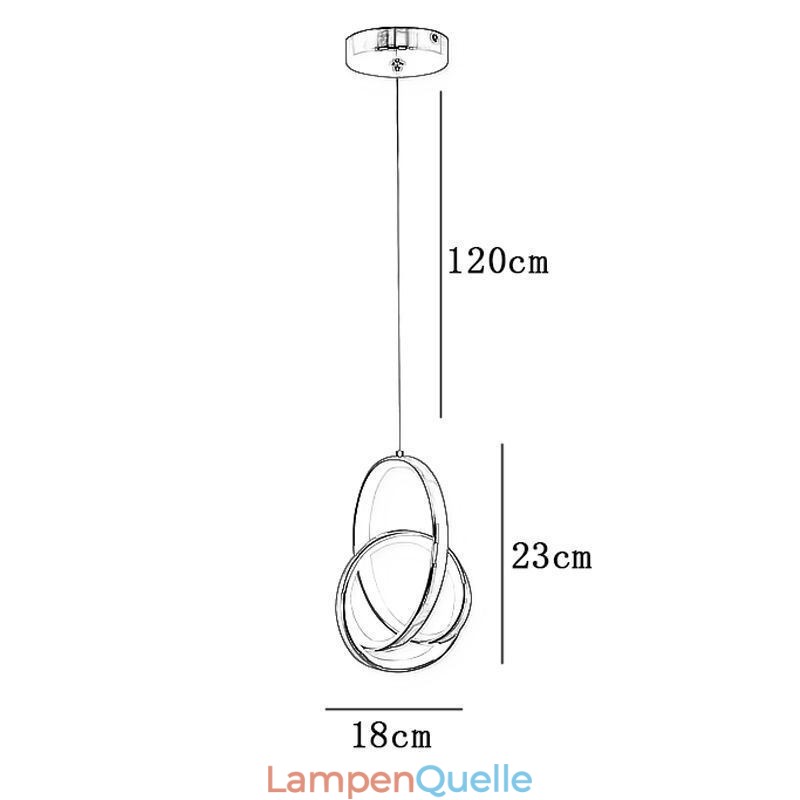 Pendelleuchte Unregelmäßiger Ring Deckenleuchte