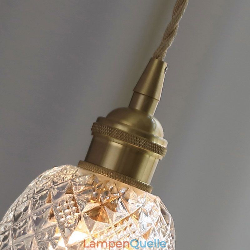 Moderne Blumenglas-Pendelleuchte, 1 Licht, dekorative Leuchte