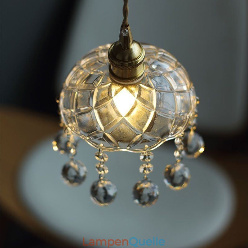 Moderne Mini-Pendelleuchte aus Glas, 1 Licht, Dekorationsleuchte