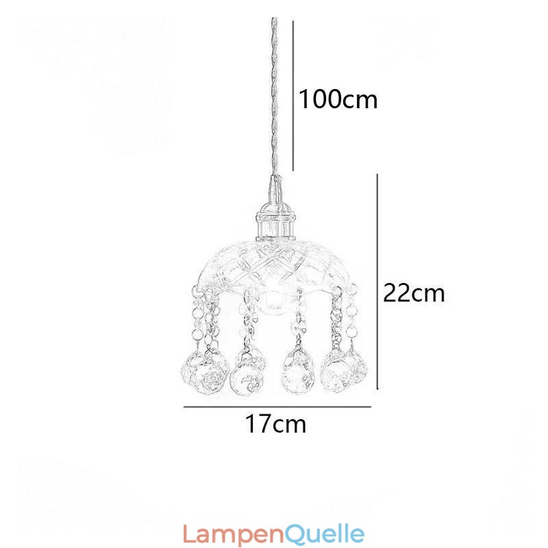 Moderne Mini-Pendelleuchte aus Glas, 1 Licht, Dekorationsleuchte