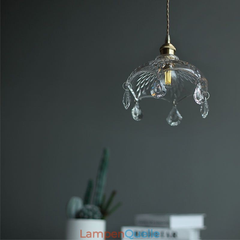 Moderne minimalistische Pendelleuchte aus Glas mit Einzellicht