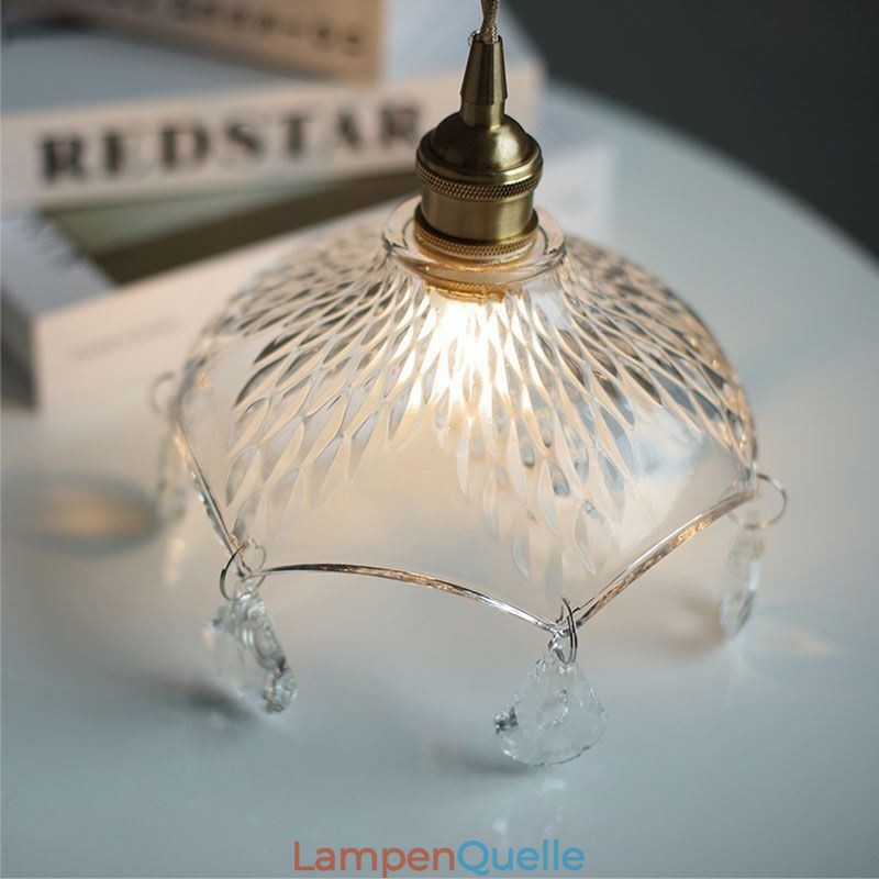 Moderne minimalistische Pendelleuchte aus Glas mit Einzellicht
