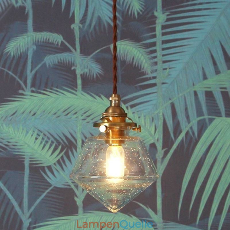 1 Licht Diamant Glas Pendelleuchte Bubble Glas Leuchte