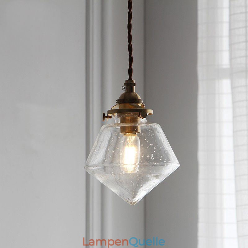 1 Licht Diamant Glas Pendelleuchte Bubble Glas Leuchte