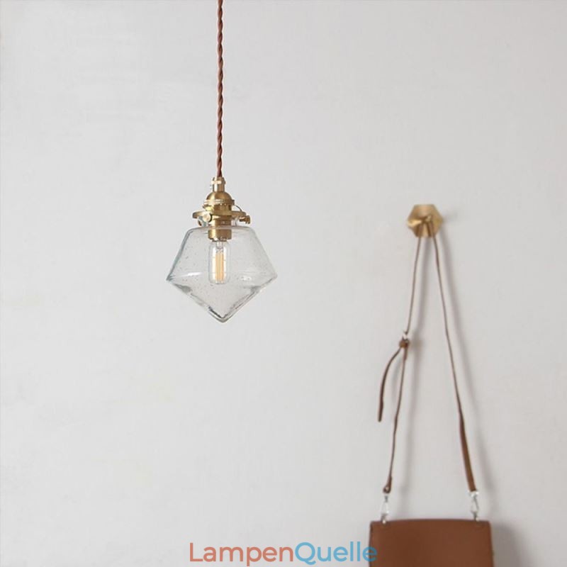 1 Licht Diamant Glas Pendelleuchte Bubble Glas Leuchte