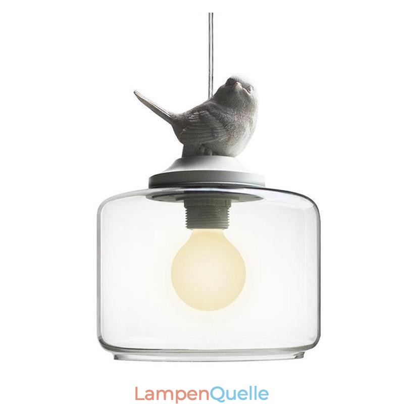 Retro Stil Glas Pendelleuchte Little Bird Dekorative Beleuchtung