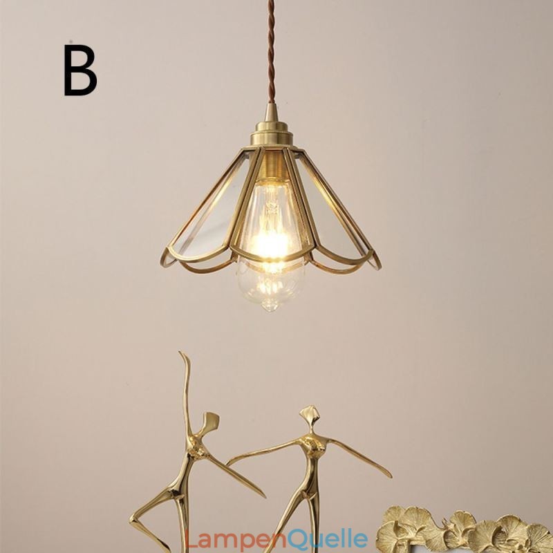 Mini-Pendelleuchte aus Glas, moderne, schlichte Deckenleuchte aus Glas