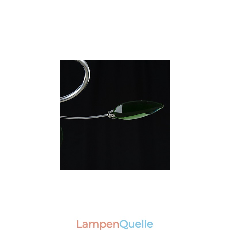 Kronleuchter 6 Lichter Land Aluminium Glas Chrom