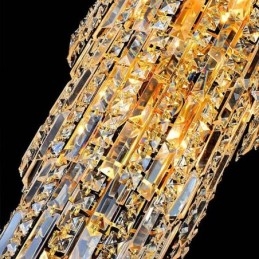 Europäischer langer Kristall-Kronleuchter