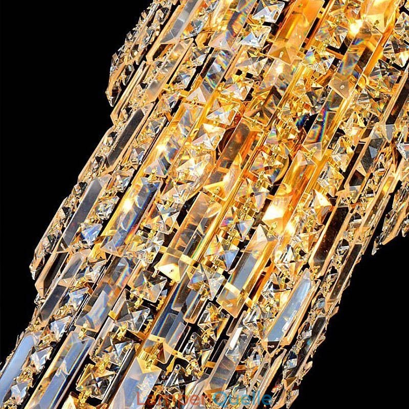 Europäischer langer Kristall-Kronleuchter