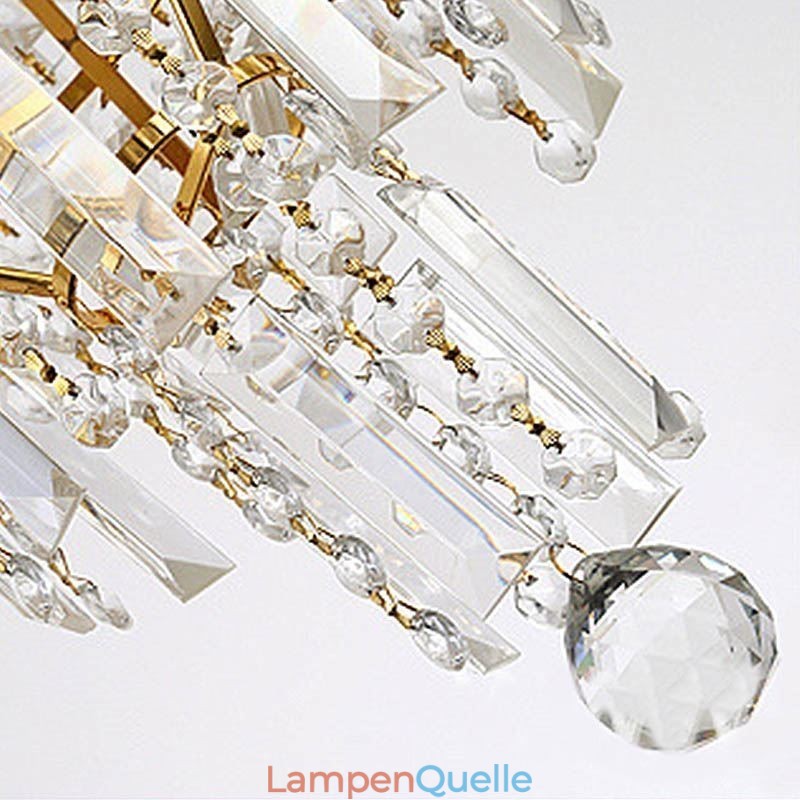 Moderne elegante Kristall Pendelleuchte konische Kronleuchter