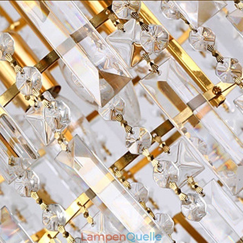 Moderne elegante Kristall Pendelleuchte konische Kronleuchter