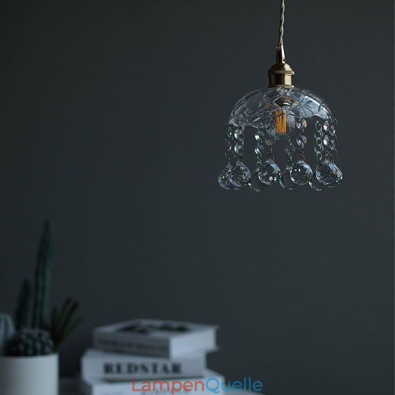 Moderne Mini-Pendelleuchte aus Glas, 1 Licht, Dekorationsleuchte