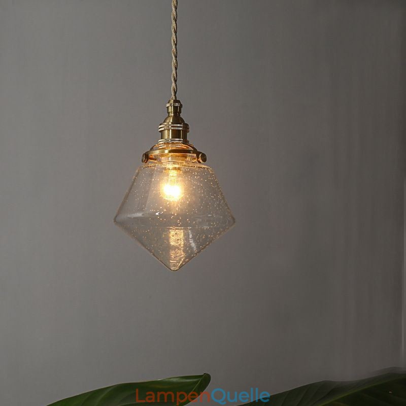 1 Licht Diamant Glas Pendelleuchte Bubble Glas Leuchte