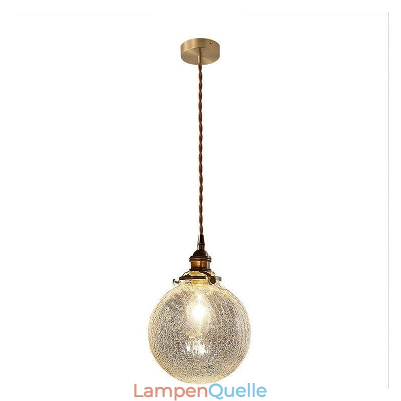 Glas Pendelleuchte Moderne Crackle Deckenleuchte
