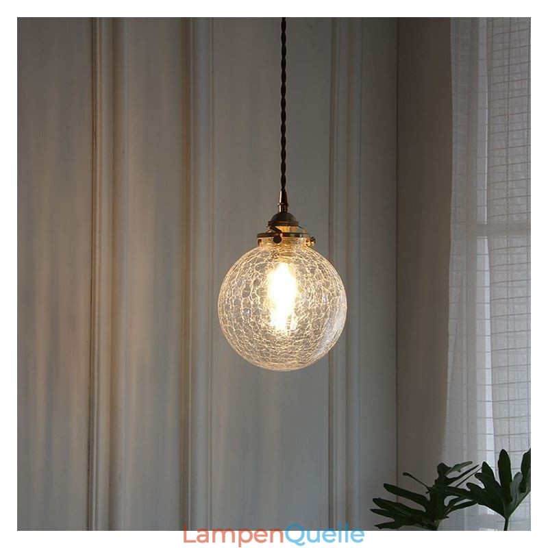 Glas Pendelleuchte Moderne Crackle Deckenleuchte