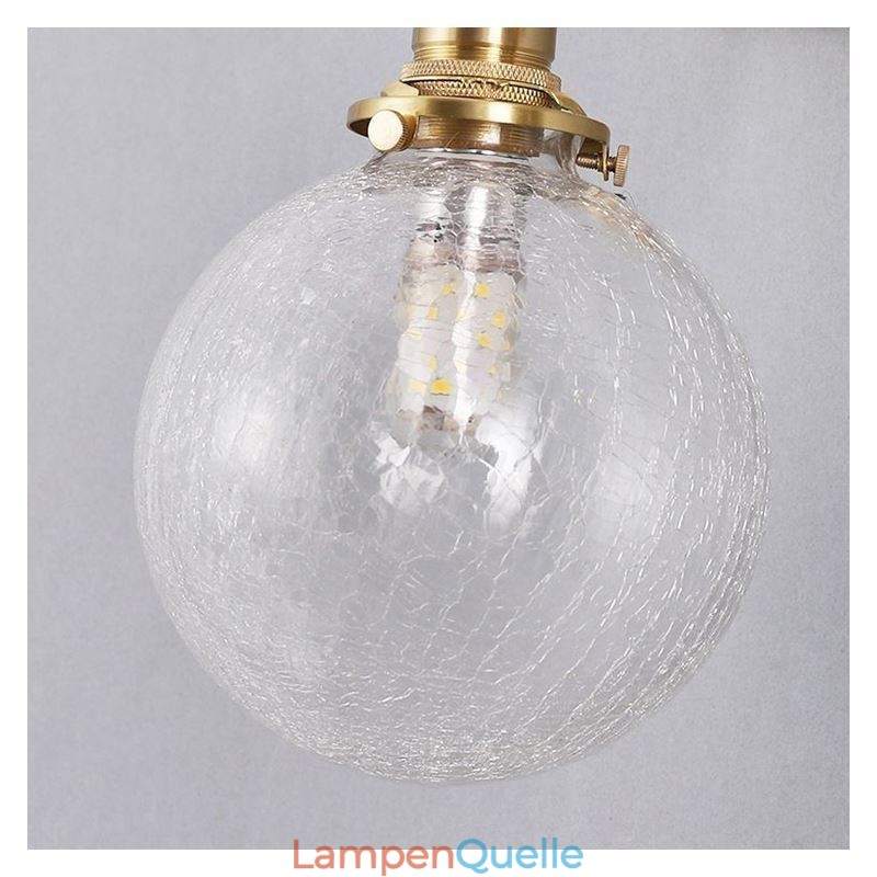 Glas Pendelleuchte Moderne Crackle Deckenleuchte