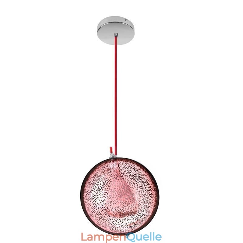 Moderne Rose Gold Pendelleuchte Halbrund Glas Lampenschirm Dekorative Leuchte Cafe