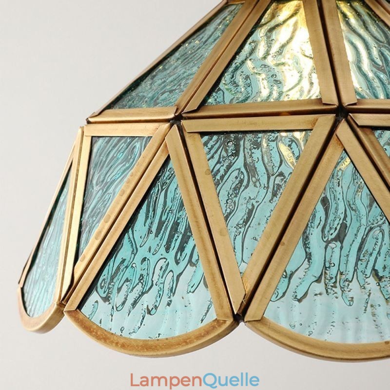 Retro-Glas-Pendelleuchte im japanischen Stil