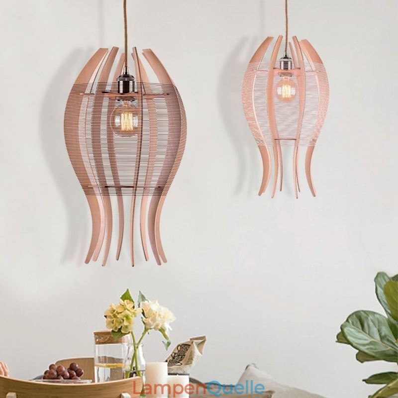 DIY nordische Holz Fisch Pendelleuchte