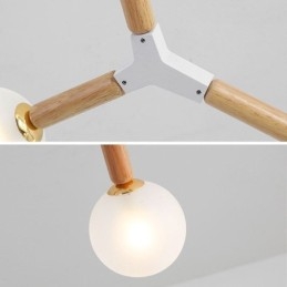 Nordic Magic Bean Pendelleuchte Kreative Holzbeleuchtung