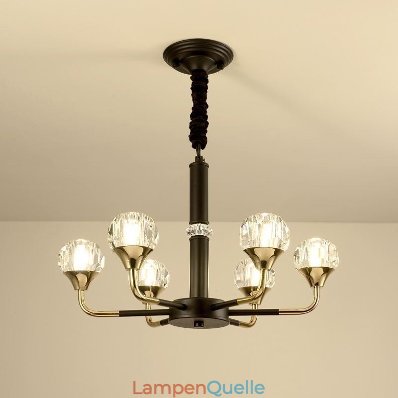 Moderne Kristall-Pendelleuchte, eleganter Kristall-Kronleuchter