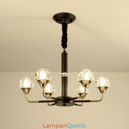 Moderne Kristall-Pendelleuchte, eleganter Kristall-Kronleuchter Moderne Kristall-Pendelleuchte, eleganter Kristall-Kronleuchter