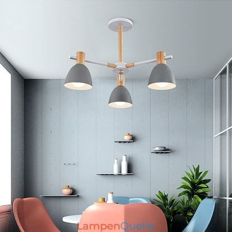 Moderne einfache Macaron Pendelleuchte kreative Holzbeleuchtung Moderne einfache Macaron Pendelleuchte kreative Holzbeleuchtung