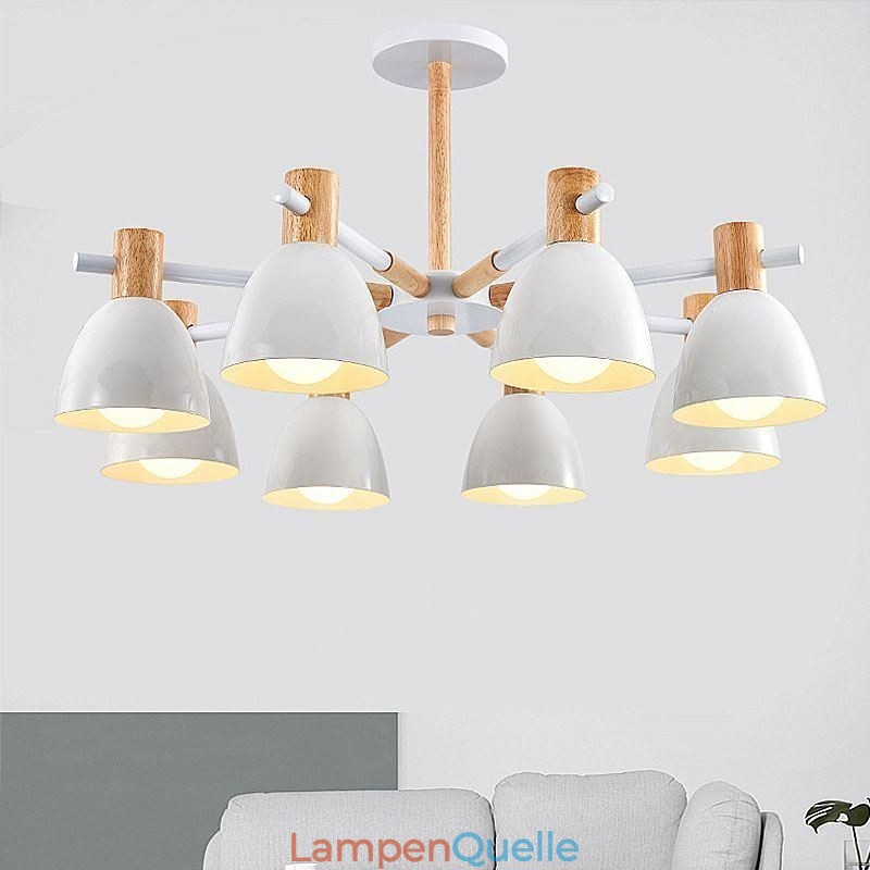 Moderne einfache Macaron Pendelleuchte kreative Holzbeleuchtung